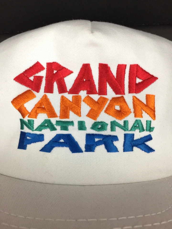 Boné vintage do Parque Nacional do Grand Canyon feito nos EUA logotipo Snapback caminhoneiro de beisebol - Imagem 2 de 4