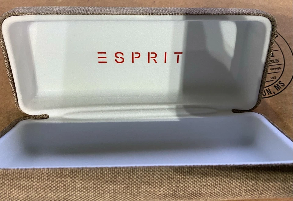 ESPIRIT Khaki Beige tan Canvas Semi Hard Magnetic Snap rectangle - Image 2 of 2