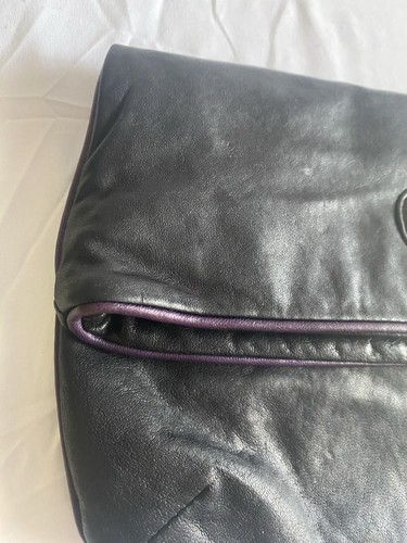 TORY BURCH Clutch schwarz Leder Reißverschluss/magnetisch faltbar - Bild 4 von 17