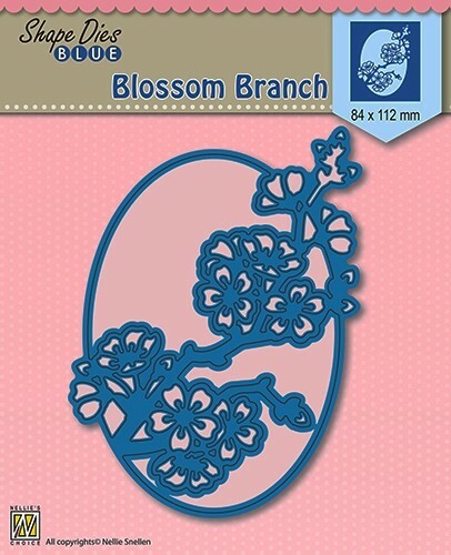 Nellie Snellen Shape Die Blue - BLOSSOM BRANCH - SDB007 - Free UK p&p