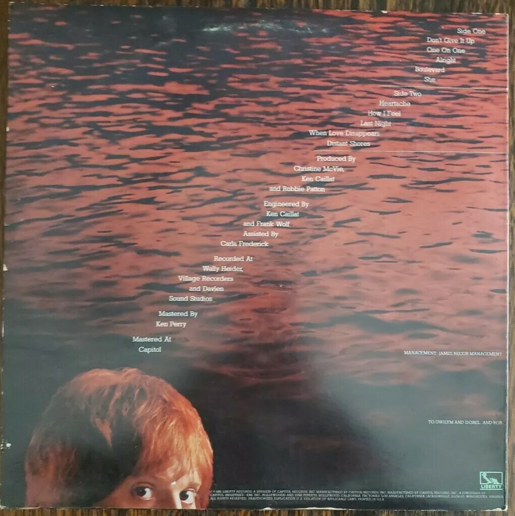 Robbie Patton Distant Shores NM Vinyl Christine McVie Fleetwood