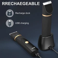 Avocado Green OLOV Electric Body Hair Trimmer - Groin Trimmer for Men - Bikini