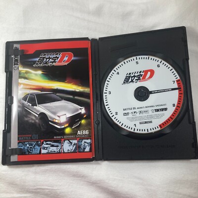 Initial D Battle 1: Akinas Downhill (DVD, 2003) with Card Anime Honda CRX  AE86