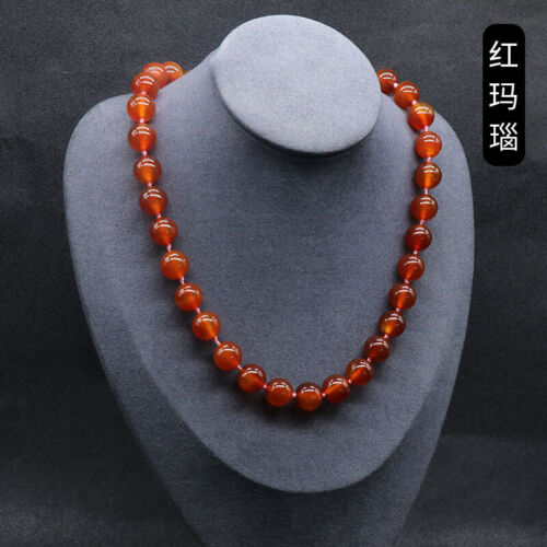 18" 36" 50" 6/8/10/ 12mm Sodalite /Turquoise /Gold Sand Gems Beads Knot Necklace - Picture 15 of 20