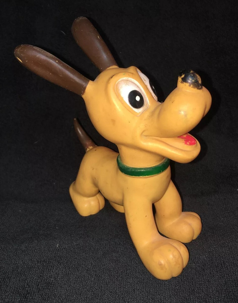 Vintage Pluto Walt Disney Hard Rubber Toy Dog Made In Japan Vintage Pluto Walt Disney Hard Rubber Toy Dog Made In Japan