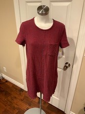 Current/Elliott Red & Blue Plaid Shift Dress, Size 2 (Medium)
