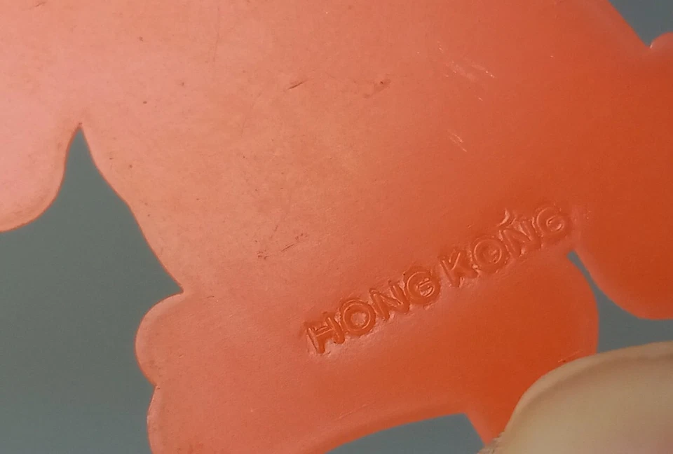 Lote de 3 adornos para cupcakes MCM de colección Bunny Chick Pick plástico hecho Hong Kong retro 2,5" Foto 4 de 4