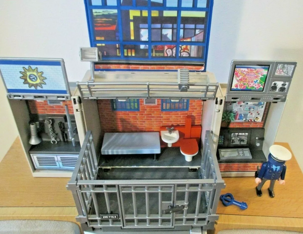 Playmobil City Action! Build and Play Police Headquarters Prison