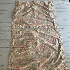 2 x RALPH LAUREN HOME Standard Pillow Shams Paisley Floral Scroll
