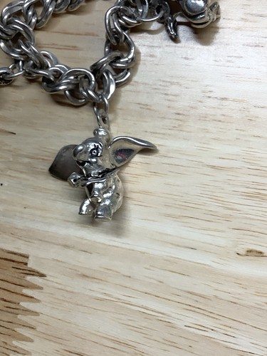 vintage sterling silver disney charm bracelet An Vintage Disney Charm Necklace - Picture 11 of 16