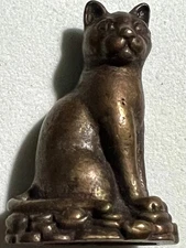 CAT PHRA LP RARE OLD THAI BUDDHA AMULET PENDANT MAGIC ANCIENT IDOL#4