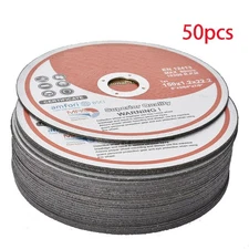 50 Pack 6"x.045"x7/8" Cut-off Wheel - Metal & Stainless Steel Cutting Discs
