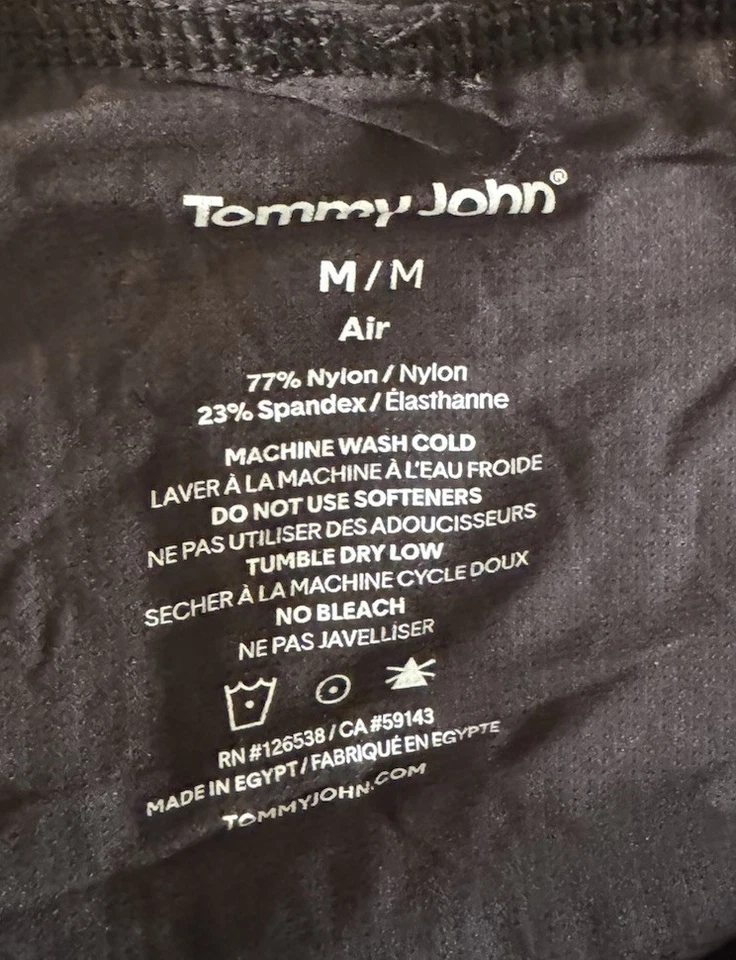 Dos calzoncillos de aire Tommy John para hombre de secado rápido elástico ligero como plumas talla M precio de venta sugerido por el fabricante 76 USD Foto 4 de 4