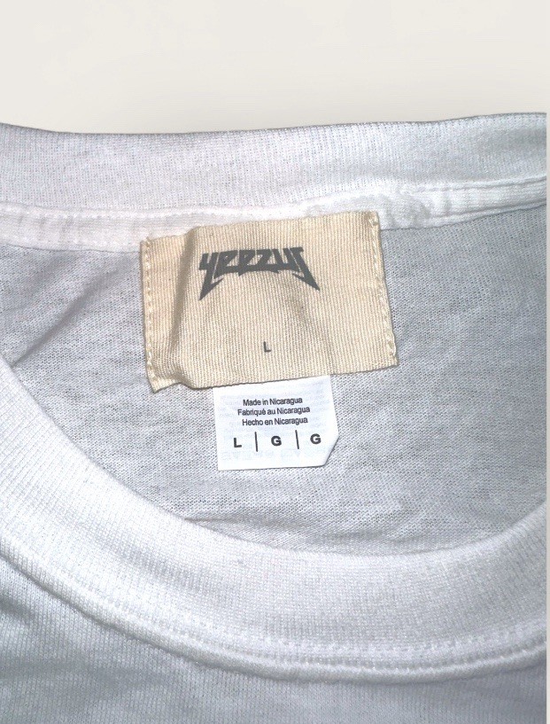 Rare Yeezus “How to Beat the Devil” White Tee – Size L – Kanye × Wes Lang image 5