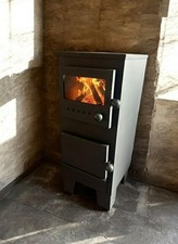 UK seller no 1  Wood burner stove ECO DESIGN compliant with 2 pipes and  2 bends