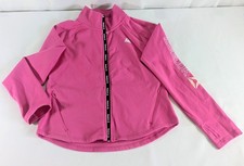 Reebok Girl s Full Zip Track Athletic Jacket Pink Size Large 10/12 Thumbholes