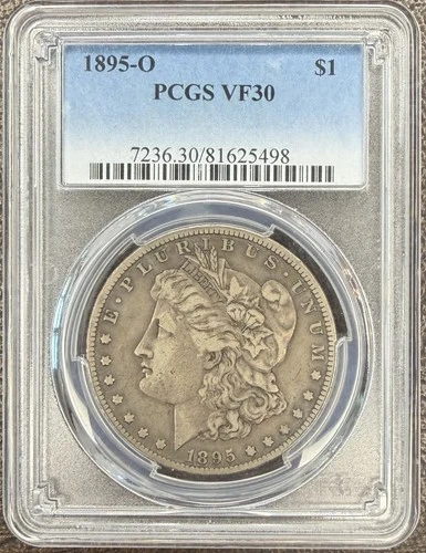 1895-O Morgan Silver Dollar $1 PCGS VF30  ~ Better Date ~ Nice Original Coin