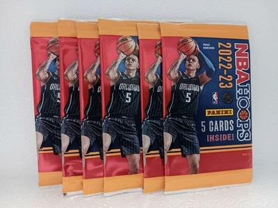 2022-23 NBA Hoops Basketball 5 Card Pack-Factory Sealed Lot Of 6