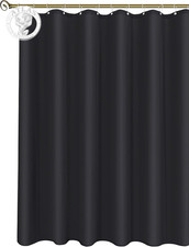 Biscaynebay Fabric Extra Long Shower Curtain Liners 72" Width by 108" Length, Bl