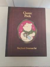 Vintage Walt Disney Classic Pooh Storybook Christmas Collection Ornament Set