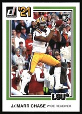2021 Panini Chronicles Draft Picks #36 Ja'Marr Chase Green