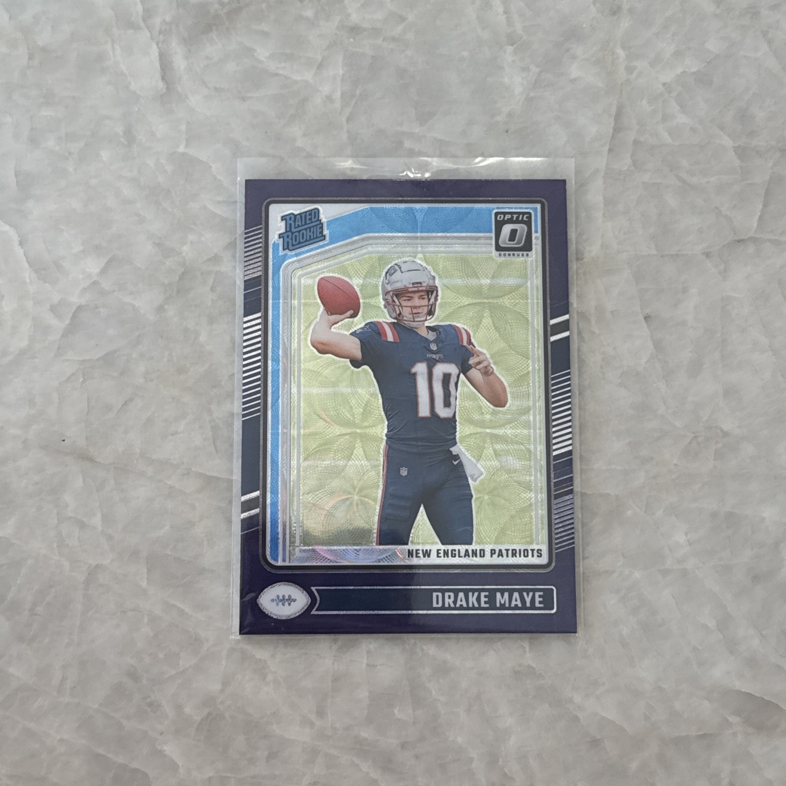 2024 Panini Donruss Optic Purple Scope Prizm Drake Maye #229 Rookie RC