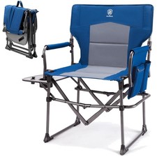 Campingstuhl Klappstuhl Regiestuhl Tragbar stabil 180KG Seitentisch
