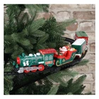 Christmas train 80 cm Ø for the Christmas tree, floating track 4 cars sleigh