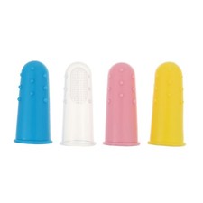 4pcs Baby Oral Care Massager Toothbrush Silicone Infant Toddler Finger Brush