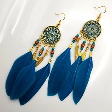 Boho Feather Earrings