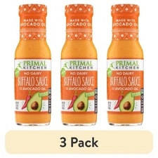 (3 pack) Primal Kitchen Dairy Free Buffalo Sauce, 8.5 Ounce