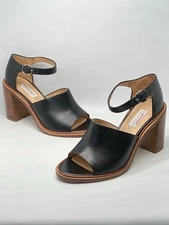 Gabriela Hearst Beau Leather Ankle-Strap Sandals size 41