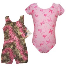 Set of 2 GIRLS DANCE/ GYMNASTIC Size M: TALENT TALE  Leotard and Moret Biketard