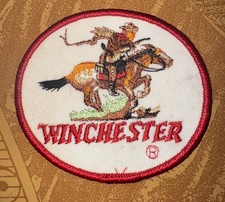 NOS WINCHESTER EMBROIDERED SEW ON PATCH RIFLES SHOTGUNS AMMUNITION 3 1/2" x 3"