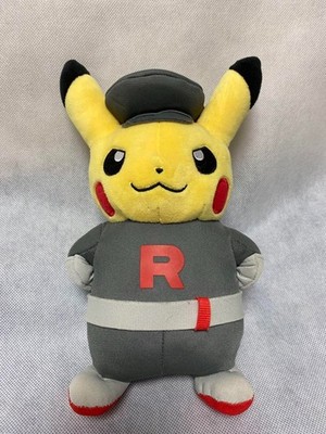 Pokemon Center Original Team Rocket Pikachu Plüschtier Stofftier 2016 Japan