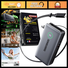 20000mAh 65W Fast Charging Power Bank - 3-in-1 Portable Charger for Devices