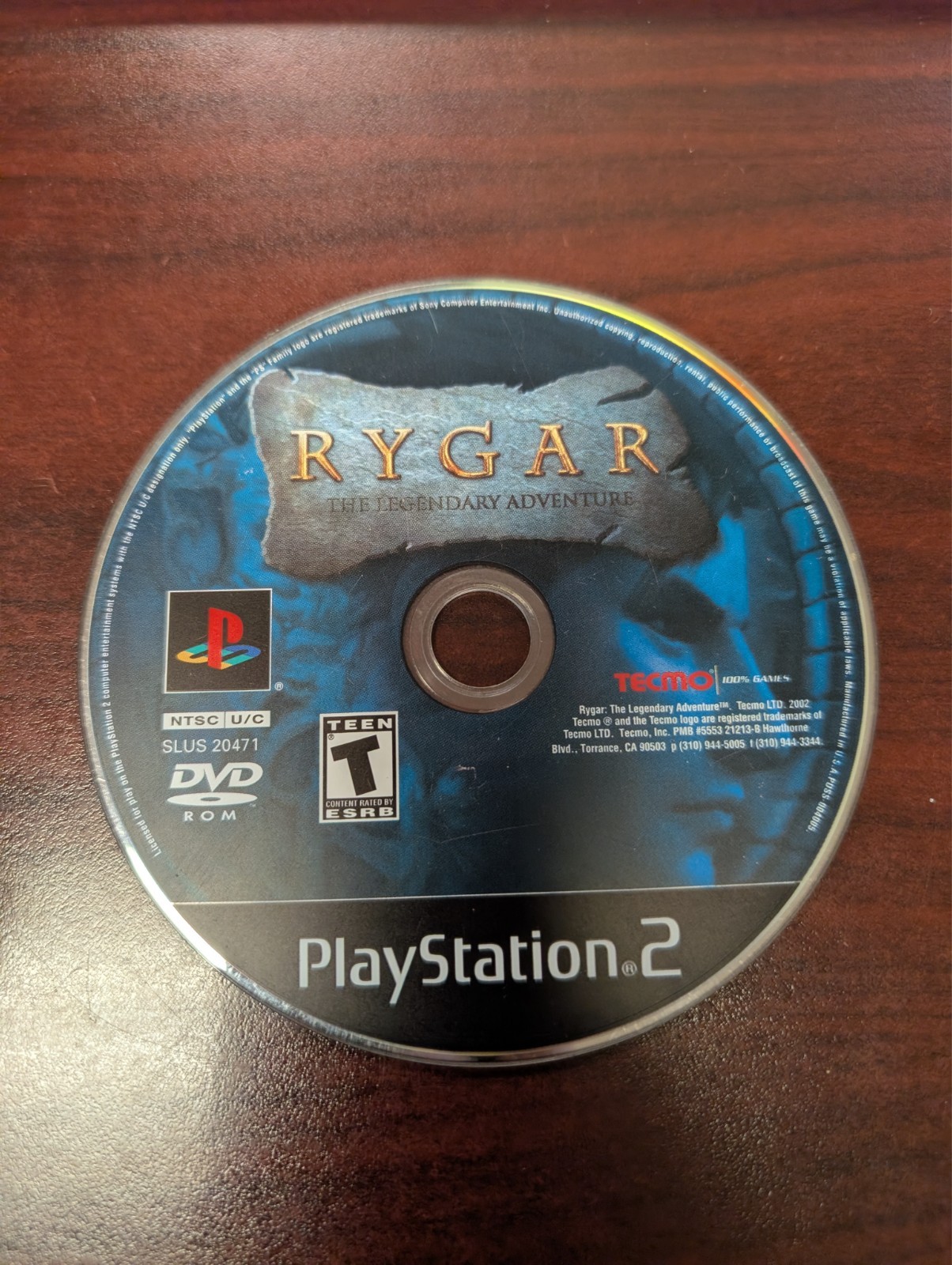 Rygar The Legendary Adventure (PS2) NO TRACKING - DISC ONLY 4130