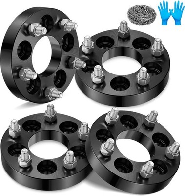 Set of 4 1 Inch 5x100 to 5x114.3 Wheel Adapters 12x1.5 Fit For Multiple Models