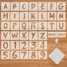 36Pcs Letter Stencils For Painting, Reusable Numbers  Alphabet Stencils,spray