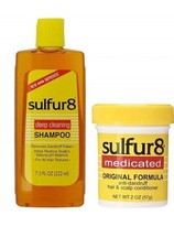 Sulfur 8 Anti-Dandruff Hair  Scalp Care Shampoo 7.5oz  Conditioner 2oz Set