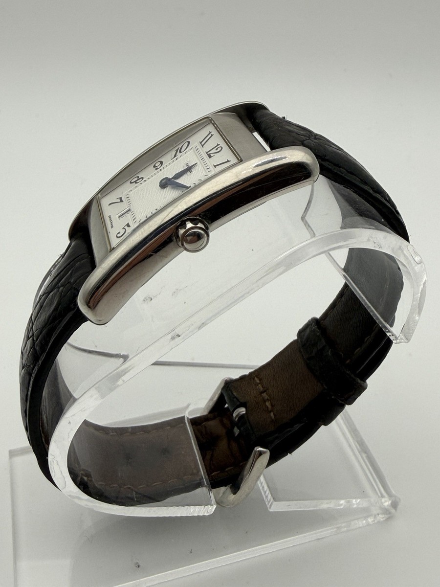 Coach W502B Swiss Made Watch Runs Date Black Leather Strap Womens Mens Unisex COACH WATCH W502B QUARTZ DATE LEATHER STRAP WORKING WITH BOX  main image 3