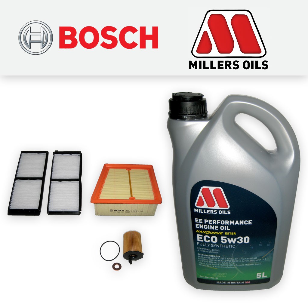 SERVICE KIT for MAZDA 2 1.6 MZ-CD DIESEL OIL AIR CABIN FILTER +ECO OIL 2008-2014