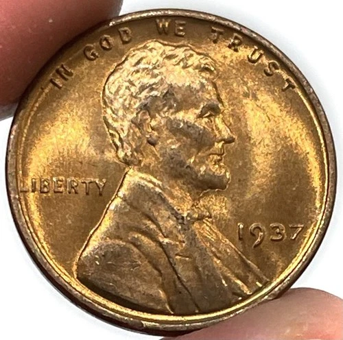 1937 United States Wheat Cent Coin Condition Uncirculated