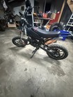49cc 2-Stroke Mini Dirt Bike Mini Motorcycle, Black/Red, Integrated Footrest — photo 2