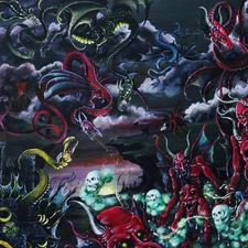 Daeva - Through Sheer Will And Black Magic (12" Lp On Red/Clear Vinyl) *Mint