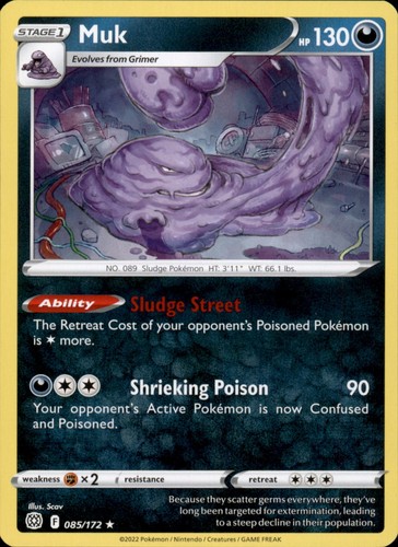 Muk 085/172 Rare - Pokemon SWSH09: Brilliant Stars