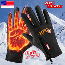 Thermal Windproof Waterproof Winter Gloves Touch Screen Warm Mittens Men Women