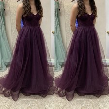 Dark Purple Evening Gown Sweetheart Plus Szie Elegant Long Formal Prom Dress