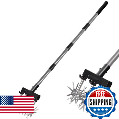 Walensee Rotary Cultivator Garden Tool   Adjustable Hand Tiller for Gardening & 