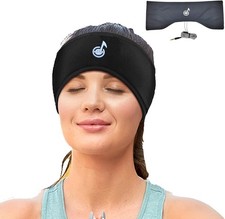 Sleep Wired Headphones Stereo with Headband Ultra Thin Speakers.Perfect Black